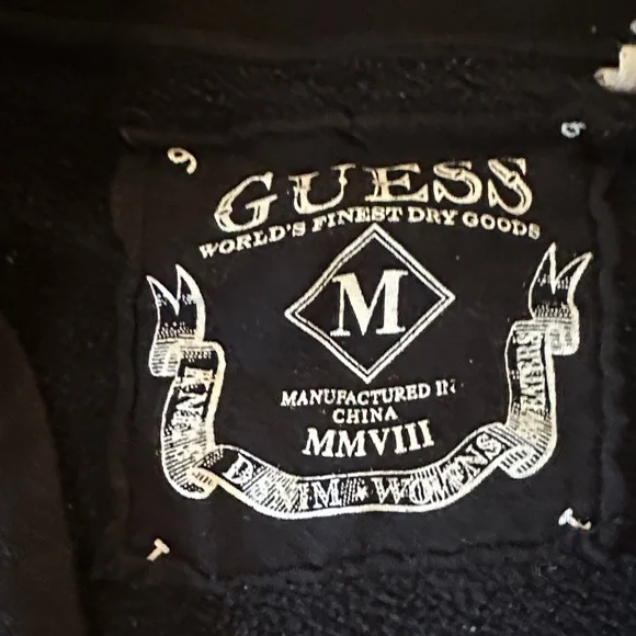 Guess Black Graphic Jacket.        F - Picture 2 of 9